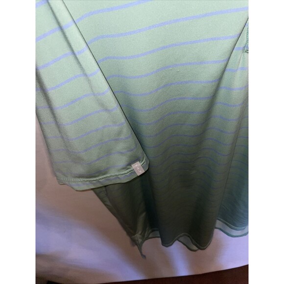 Ralph Lauren RLX Polo Shirt Men’s Size XL Mint Green Striped Golf Tennis Walking - Picture 6 of 12